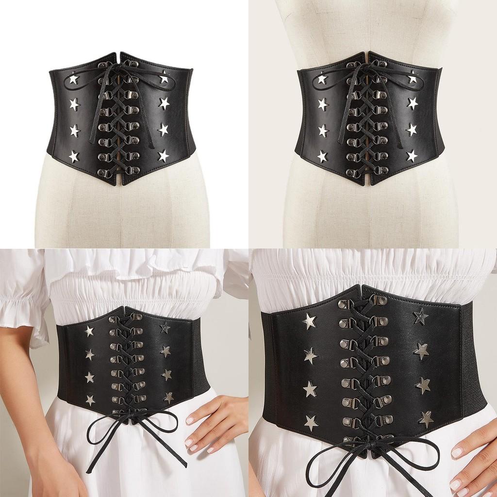 Binding Rope Stars Waist Cover Elastic Women Dress Overcoat Decoration Waist