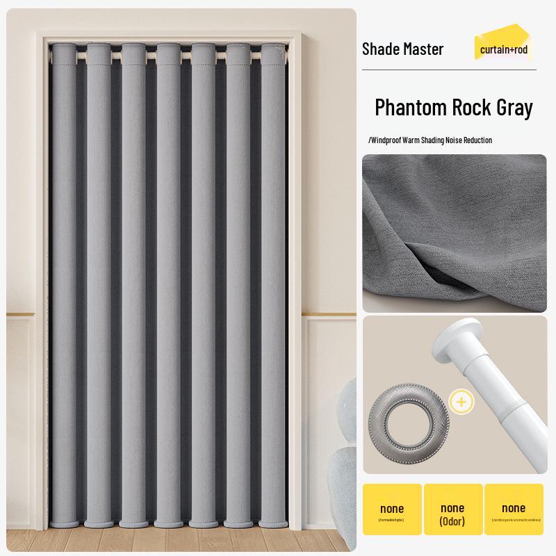 

Мінімалістичні двосторонні штори блекаут для вітальні та спальні For Door Width 55-75: W110xH150 + 0.8 White Rod