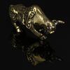 1pc Mini Portable Vintage Brass Bull Keychain Ornament Statue Ornament Gift