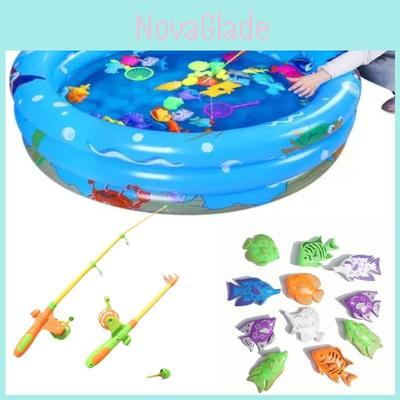 Set de Pescuit Magnetic Jucărie Pentru Copii Distracție de Vară Plastic Durabil Joacă Interactivă
