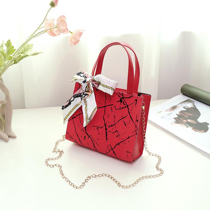 Handbag New Fashion Snake Pattern Women's Bag Trend Small Square Bag Shoulder Crossbody Bag Mobile Phone Bag Silk Scarf Bag