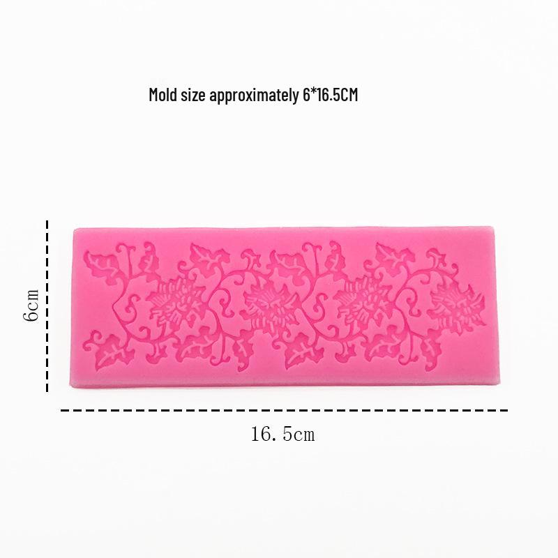 Vintage Pattern Fondant Silicone Mold Cake Border Decoration Set