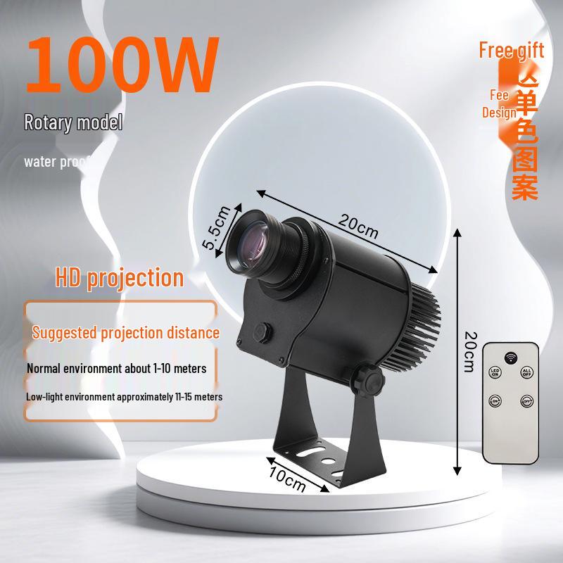 Waterproof Outdoor Logo & Text Projector Light for Shop Facades & Walls