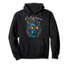 California USA Dog Wearing Sunglasses Abstract Design Hoodie