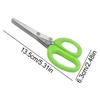 Stainless steel kitchen shears, shredding shears, onion and seaweed shears, vegetable cutter, 5-blade, washable. Kitchen shears, all-purpose shears, k