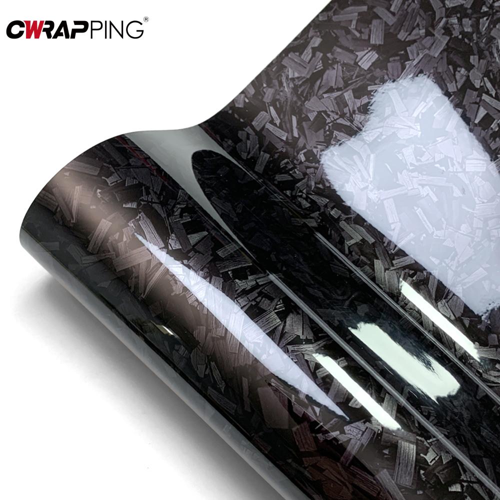 50cm*300cm Car Glossy Black Silver Red Forged Vinyl Sticker Waterproof Self Adhesive Sticker for Auto Color Changing Accessories