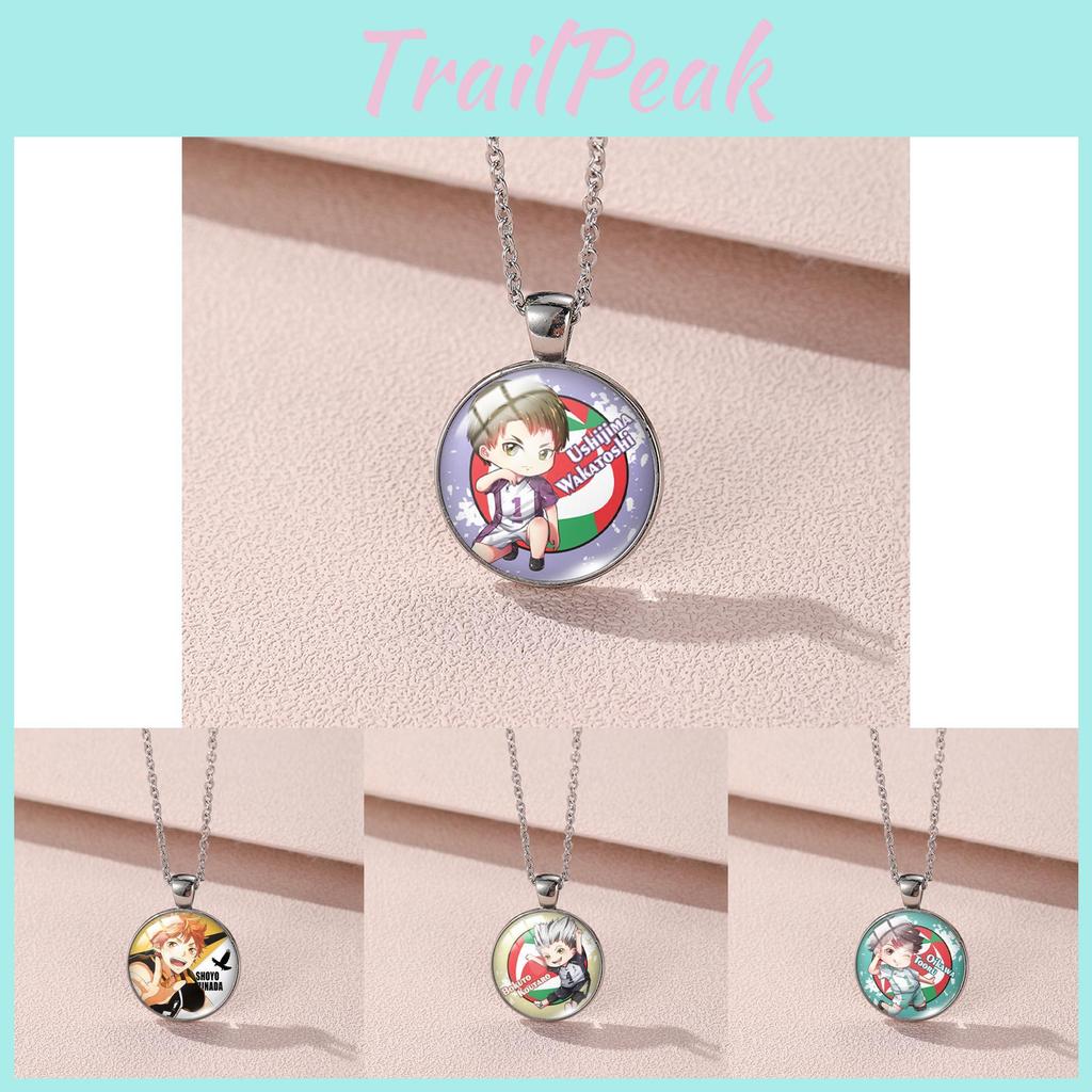 Elegant Alloy And Glass Hinata Shoyo Volleyball Necklace Ideal For Daily Wear And Gifts
