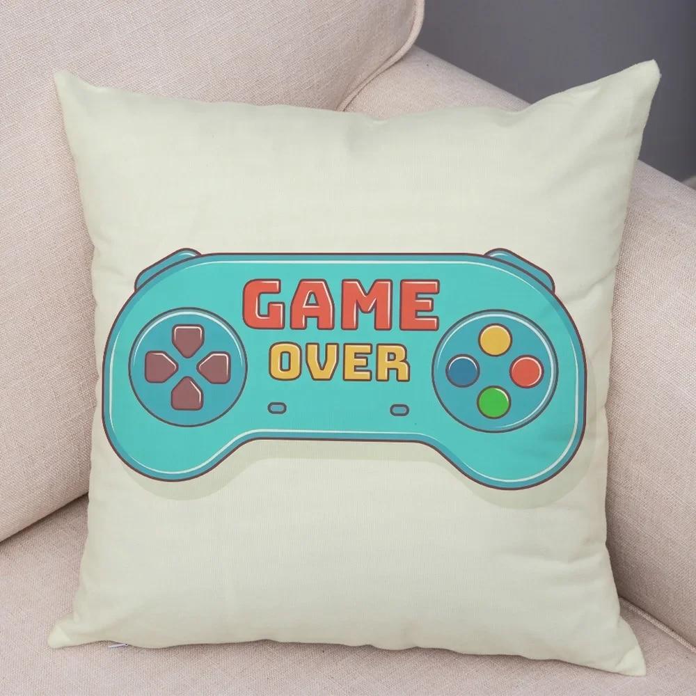 Game Room Decoration  Player Dazzle Handle Series Pillowcase Home  Boy's  Bedroom  Cushion Cover