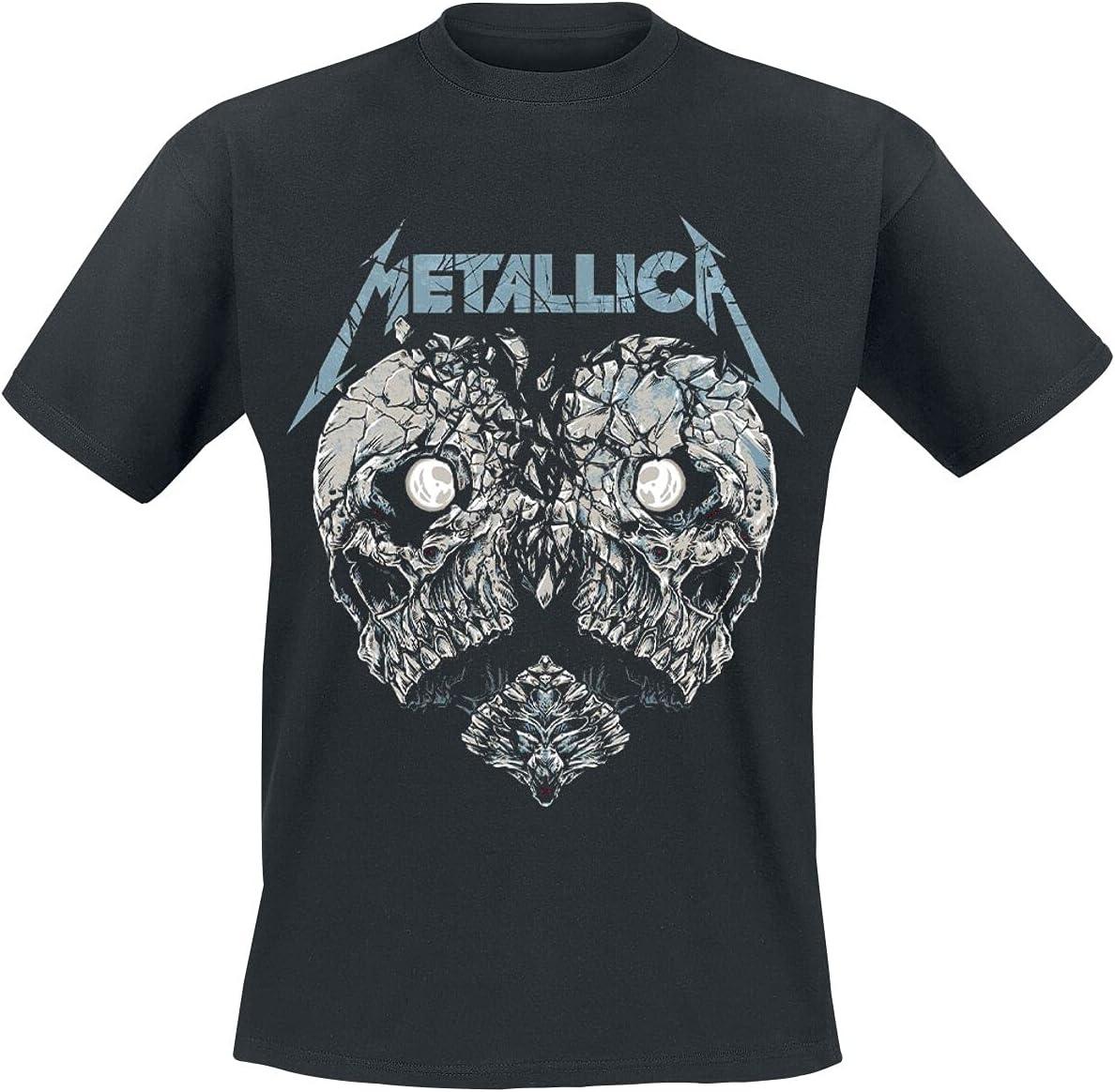 Metallica Broken Heart Skull Official Mens T-Shirt Black S