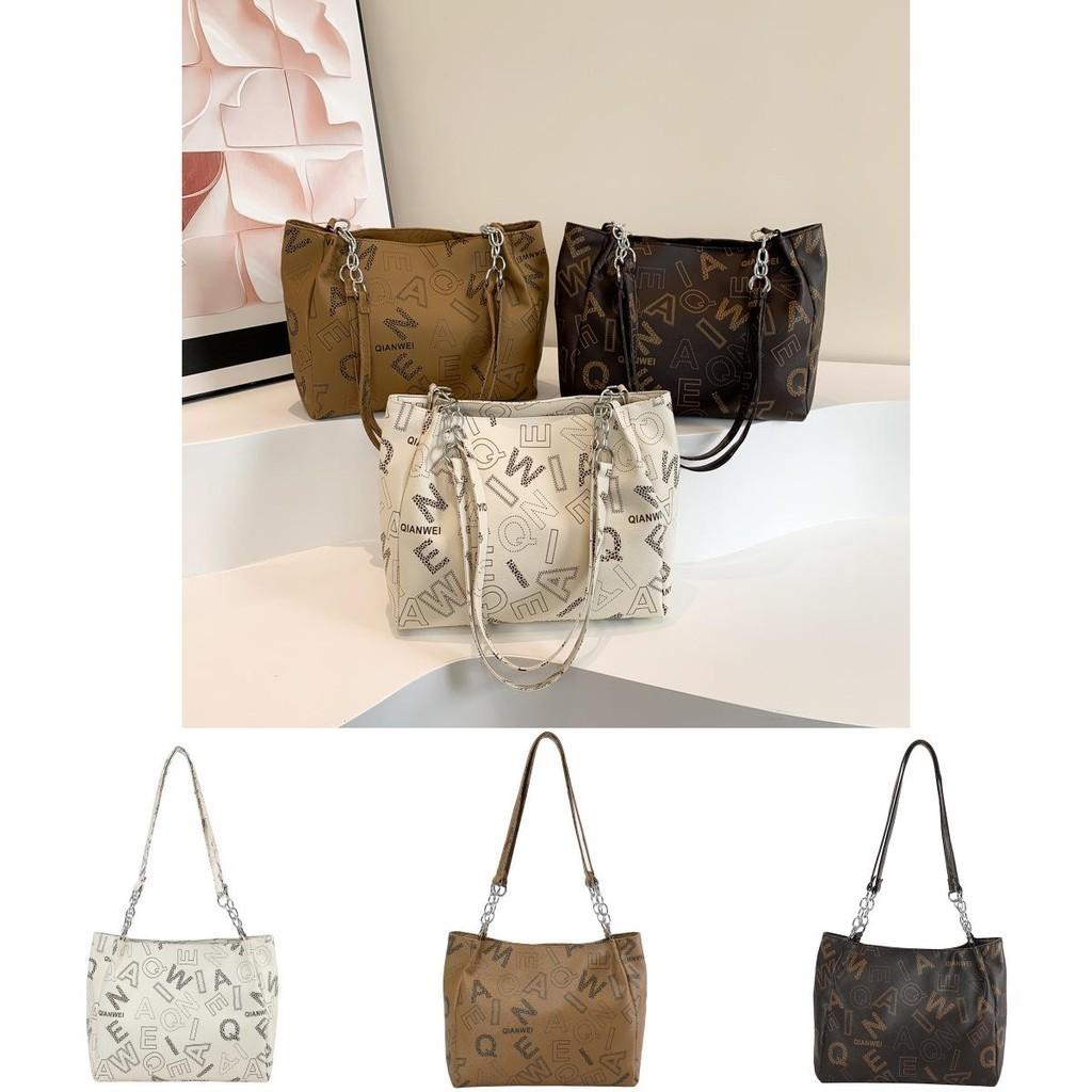 Vintage Fashion Casual Tote Bag For Women Large Capacity Stylish Commuter Handbag