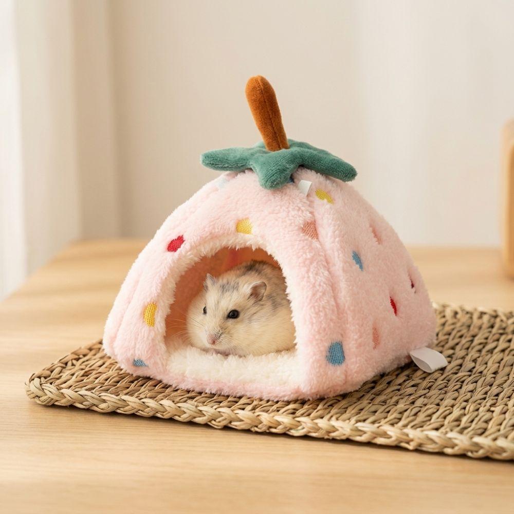 Thickened Small Pet Sleeping House Breathable Hamster Nest Cozy Animal Shelter Daily Rest