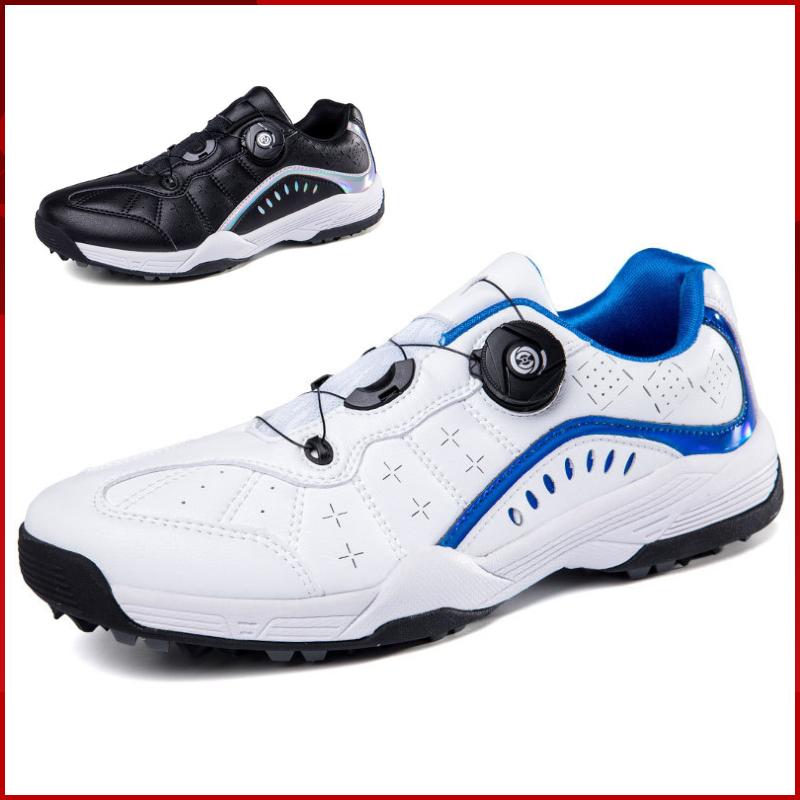 2025 Quick Lace Knob Unisex Golf Shoes Low Cut Size 36-46 Anti Slip Breathable Golf Sneakers Spikeles Walking Footwear