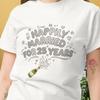 Happily Married for 25 Years | Silver Wedding Tshirt