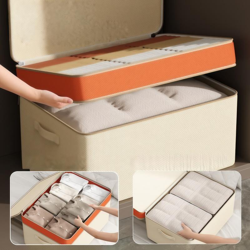 Double Layered Splicing Large Capacity Storage Box,Can Be Stacked and Placed,Clothes,Pants,Blankets Storage,three Specifications