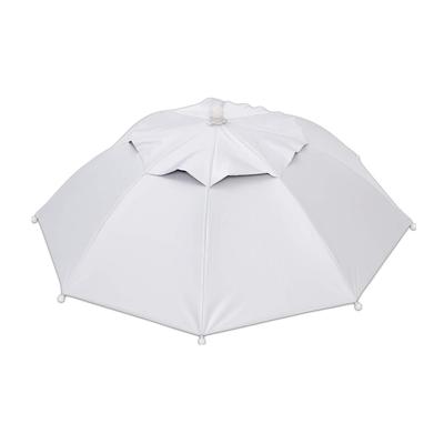 Umbrella Hat Parasol for Covering Umbrella Covering Umbrella Haha! (Hat Umbrella) Fishing, Farming, Gardening, Etc. [LIEBEN-3810] (White/Black)
