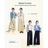 IEF Women's Elegant Wide-Leg Cropped Trousers