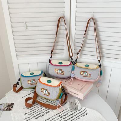 Bolsa Transversal Esportiva Infantil Estilo Coreano - Bolsa de Ombro Dopamina Fashion para Meninos e Meninas