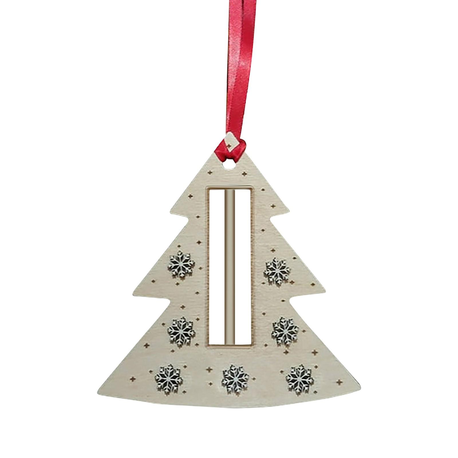 

Деревянная купюрница в форме рождественской елки - экологически чистый декор для праздничного подарка зелёный