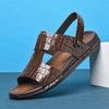Echtes Leder Männer Sandalen Sommer Business Casual Männer Hausschuhe