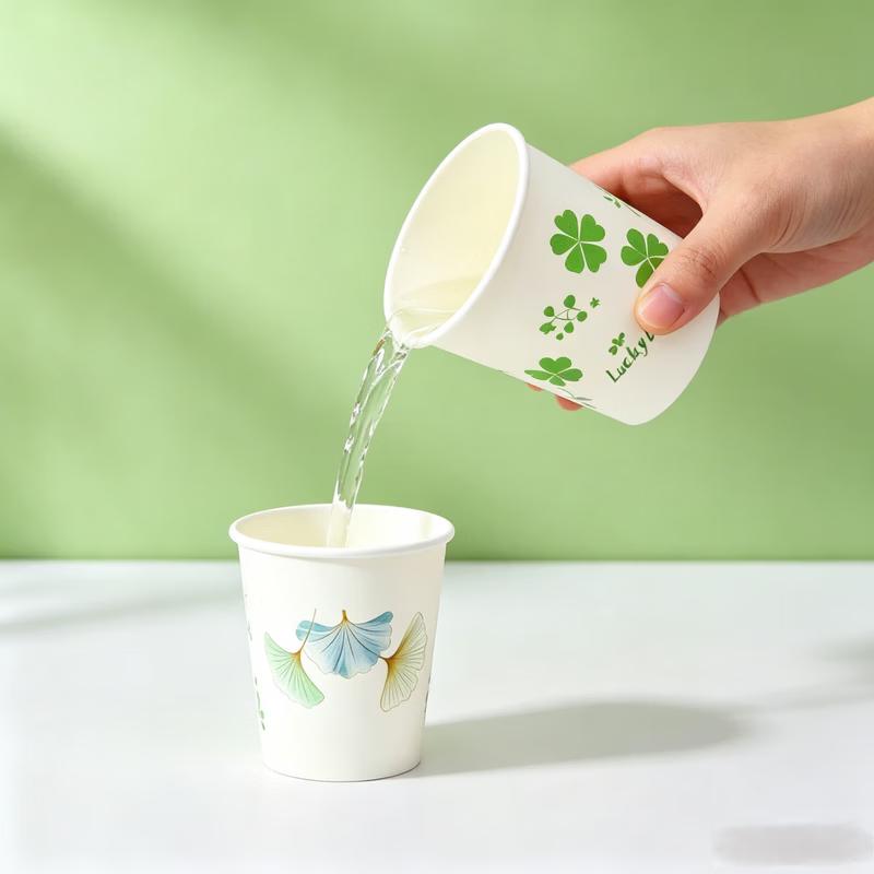Disposable Thickened Paper Hot Drink Cups 100 Pieces