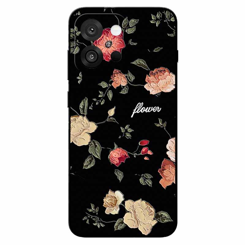 3D Emboss Cases For OnePlus 13T/ 13S Relief Emboss Soft Silicone Back Cover For CPH2723 Relief Funda OnePlus 13s Flower Capa 13T