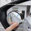 1Pair Of Suction Cup Small Round Mirrors Rearview Mirror Degree Suction Auxiliary Reverse Blind S8E2