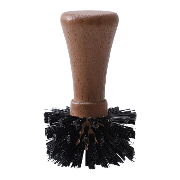 Home Barista Espresso Cleaning Brush with Dense Bristles for Basket Walls and Tight Corners, Single Coffee Station Care Brush for Home and Office Use
