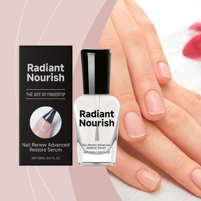 Cuidado Nutritivo para Unhas Limpeza Diária Suave, Hidratação e Nutrição Cuidado da Superfície das Unhas 15ML