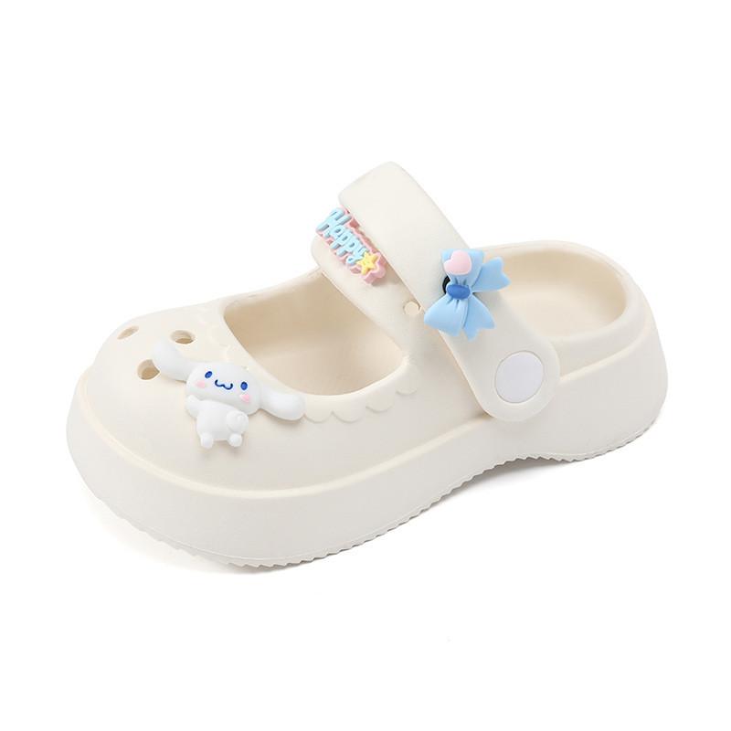 Sandalias de Verano Crocs de Dibujos Animados Transpirables para Niñas con Suela Suave Antideslizante de Eva