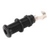 Guitar End Pin Jack Socket Threaded Metal 6.35mm for Bass Electric Guitar Output GT208 Black