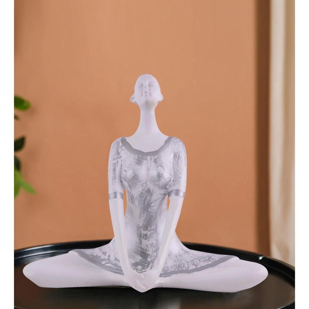 Yoga Lady Home & Office Decor Showpiece