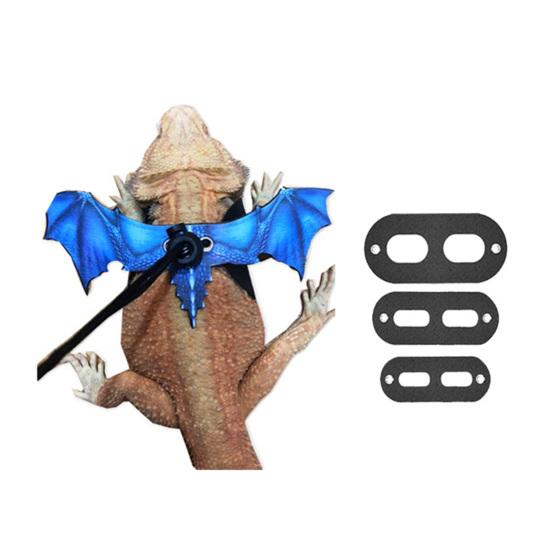 Lizard Leash Anti-Bite Wings Fleksibel Komfortabel skjeggete Drage Sele Kjæledyrsutstyr