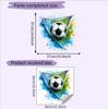 3D Football Soccer Wall Stickers For Kids Rooms Children Bedroom Cartoon Wall Decals