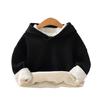 Aoli Boys' Thickened Fleece-Lined Hooded Sweatshirt