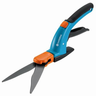 GARDENA Comfort Swivelling Grass Shears – 360° Wavy Blades – Guide Shoe – Non-stick Coating