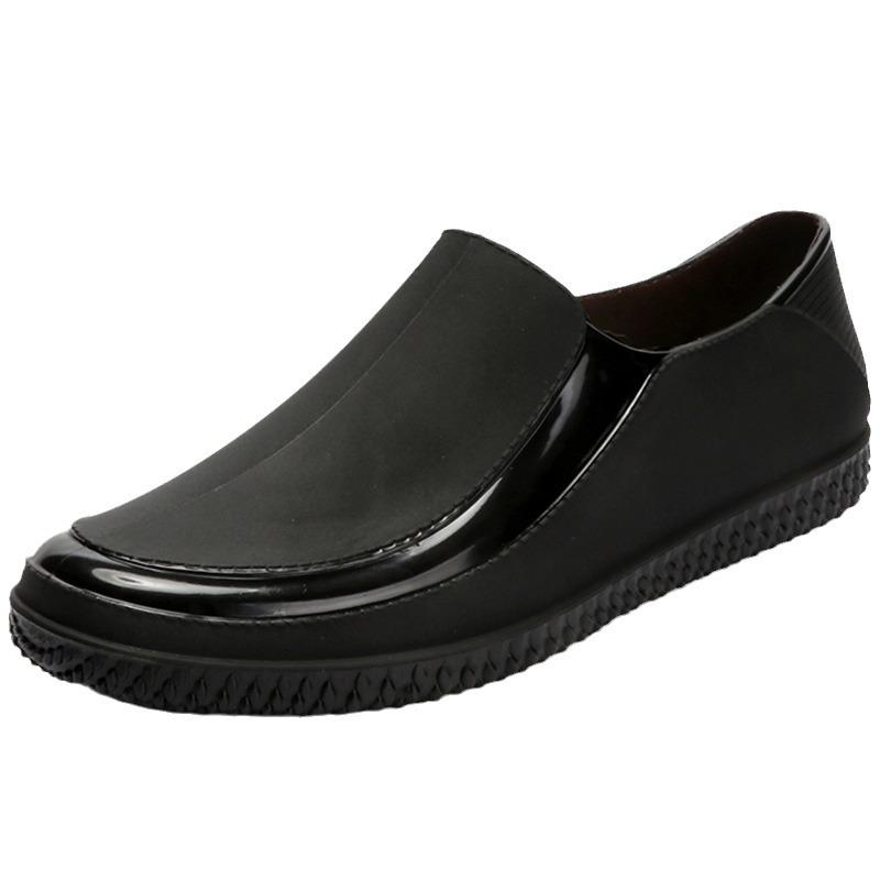 Men's Waterproof Non-Slip Short Rain Boots for Fishing and Kitchen Use