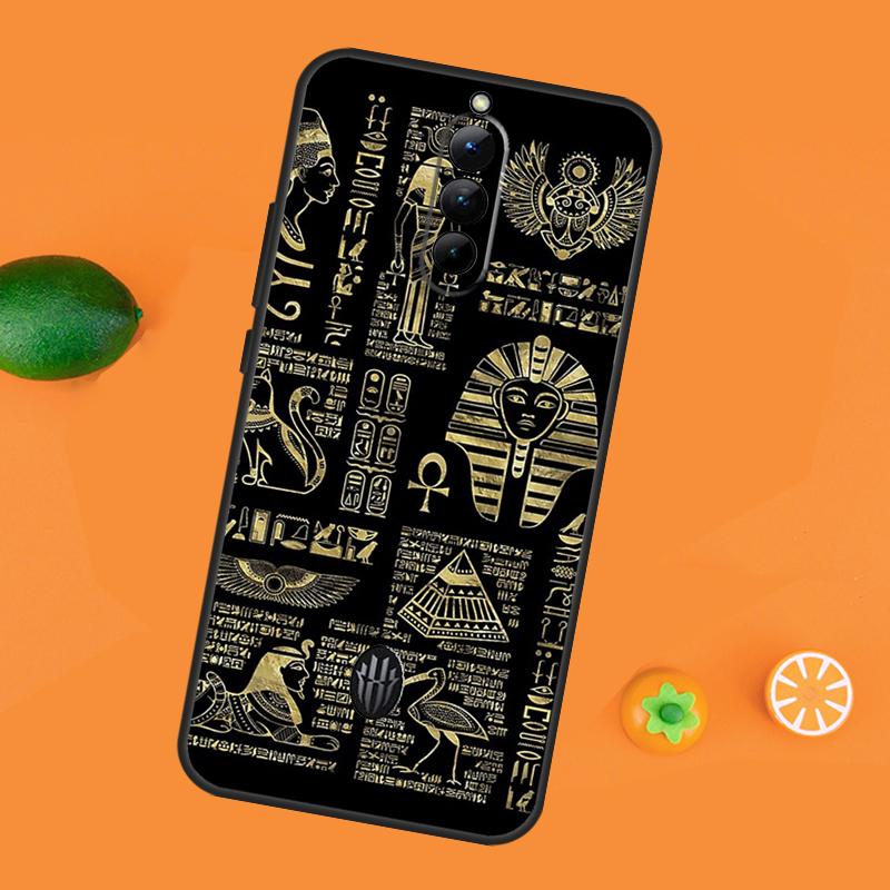 Heiliges Auge des Horus Ägypten Fresko Hülle Für ZTE Nubia Red Magic 11 10S 9S 8S 8 9 10 Pro Plus 6 7 6S 7S Pro RedMagic 10 Air Cover