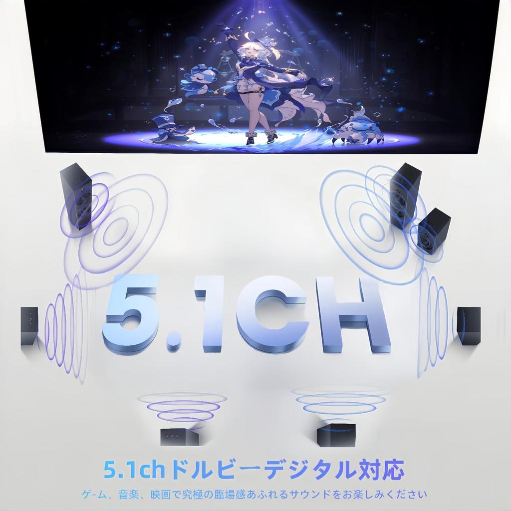 HDMI Audio Splitter with ARC SPDIF Optical Digital RCA Jack Stereo Audio Audio Compatible with Support, 4K@60Hz, 5.1ch + White/Red L/R + 3.5mm Output,