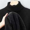 Autunno Inverno Abbigliamento Sportivo Uomo Maglione a Collo Alto Lavorato a Maglia Vestibilità Slim Manica Lunga Pullover Colore Unico Abbigliamento Uomo