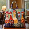 3D TEMU Womens Fashion Printed Tote Shoulder Bag 600D Oxford Cloth