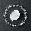 Genuine Clear Quartz Bead Bracelet Women Men Natural Stone Rock Crystal Elastic Bangle Purify the Soul Yoga Meditation Jewelry