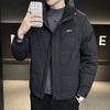 50% Winter Thickened Men's Down Jacket with Stand Collar