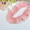 1M Lace Ribbon Sheer Chiffon Elastic Ruffle Ribbon Lace Trim for Dress Diy Apparel Sewing Fabric Wedding Party Accessories New