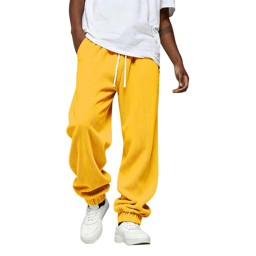 Men's Solid Color Loose Sweatpants Men's Casual Fashion Sweatpants