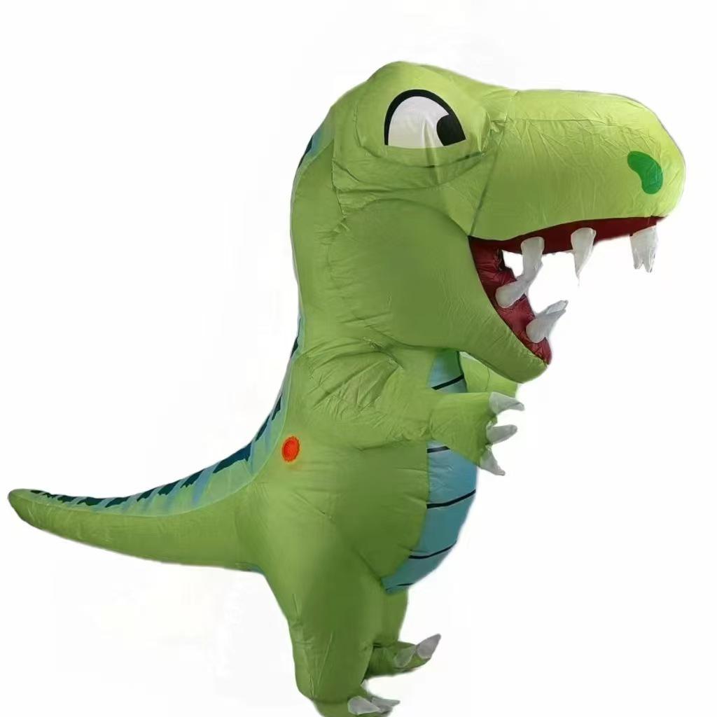 Inflatable Dinosaur Ride-On Costume for Kids - Halloween Parent-Child Activity Prop