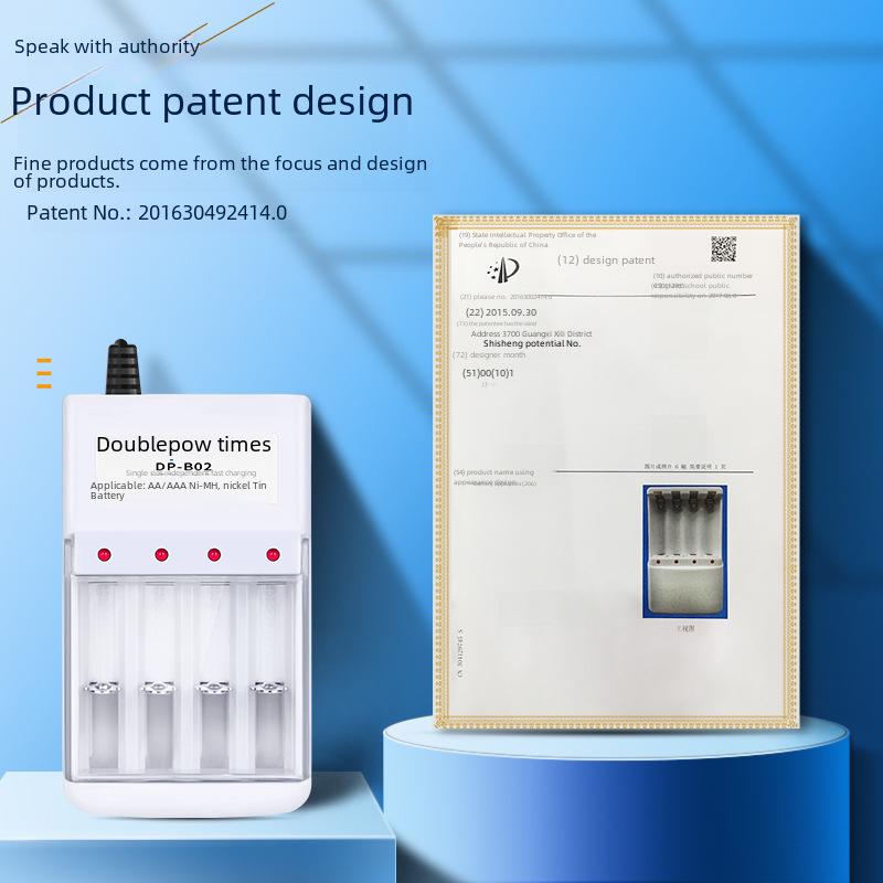 Double Capacity AA/AAA Charger: Single Slot for No. 5 & No. 7 Batteries, Compatible with European Standard