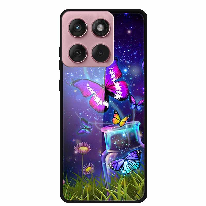 For Motorola Edge 60 60s 5G Case Hard Back Cover Tempered Glass Case For Motorola Edge 60 Fusion Phone Case Soft TPU Bumper Para