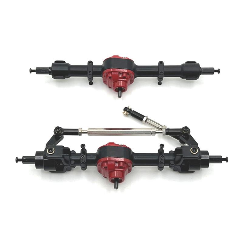 New Front and Rear Axle Assy for MNMODEL 1/12 MN82 LC79 MN78 Remote Control Car Parts Metal Upgrade Black