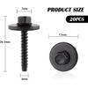 20PCS Automotive Fender Liner Wheel Well Liners Bumper Cover Bolt Screw for Tighten tallation,OEM#11570498 Car Parts Fender Bolts Compatible with