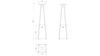 Outdoor Gas Heater Umbrella Steel White 12 kW Set